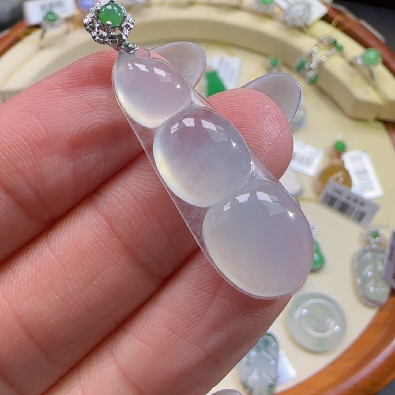 【闪购商品】翡翠颈饰18K金镶嵌