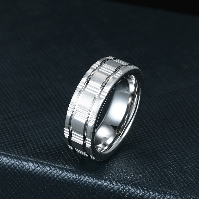 飒雅 钨合金戒指 男士时尚个性设计指环潮流百搭男戒潮男尾戒j336