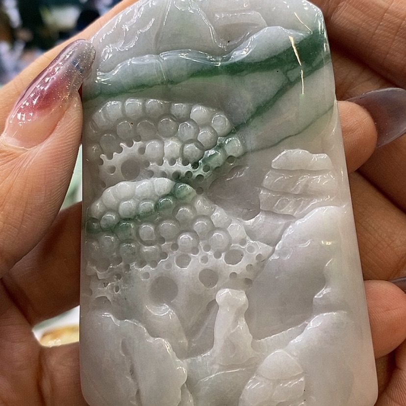 【闪购商品】翡翠颈饰未镶嵌塔**影2698