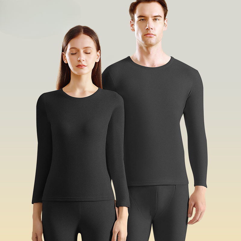 【小扬哥推荐】朵棉男女黑金保暖内衣秋冬新款百搭加绒加厚秋衣