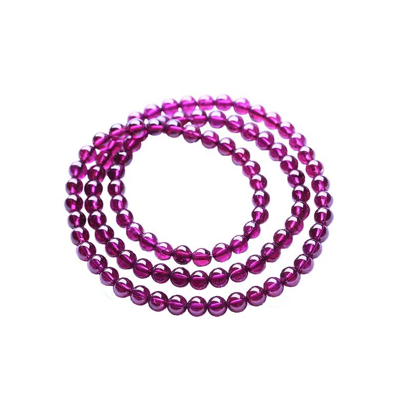 百搭多圈紫牙乌石榴石紫色精美