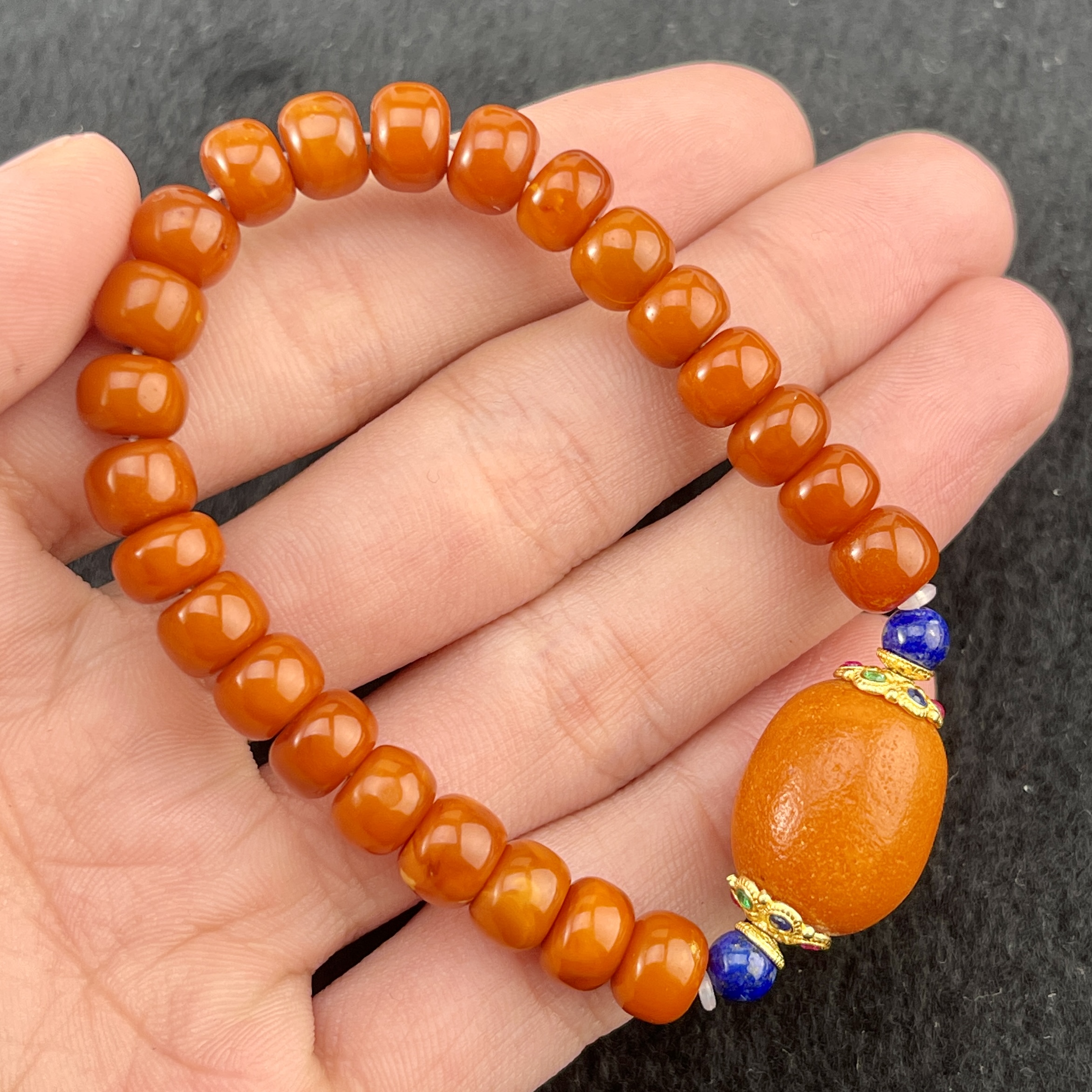 【溯源专场】老蜡桶珠手串-约8mm 多样性 发一CAN010333