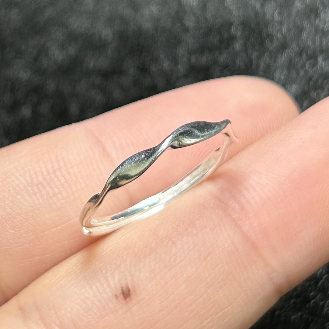 足银戒指 【玉氏珠宝】足银莫比乌戒指 多样性 发一CAN1390023