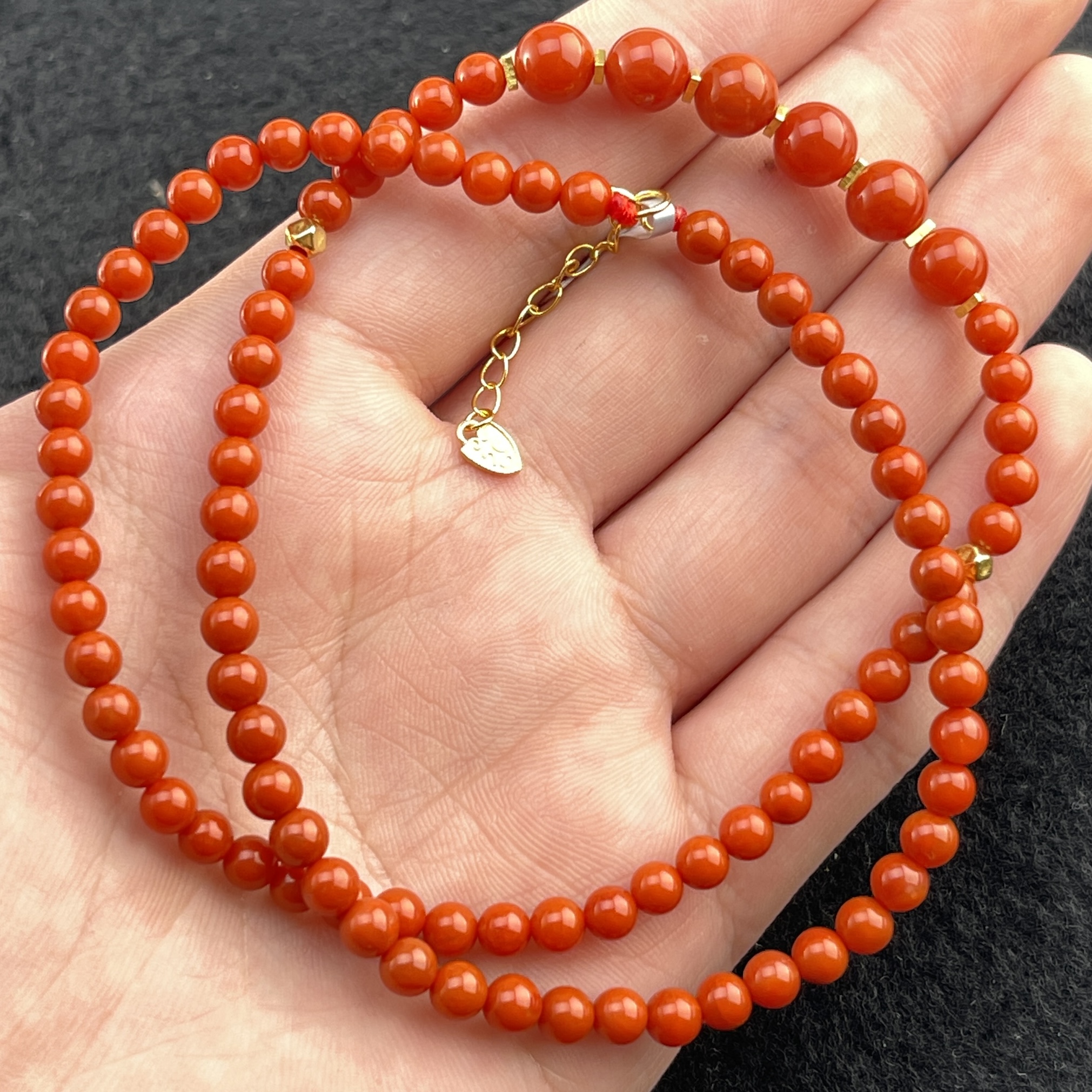 【溯源专场】南红圆珠女神链-4.8mm 多样性 发一CAN1720049