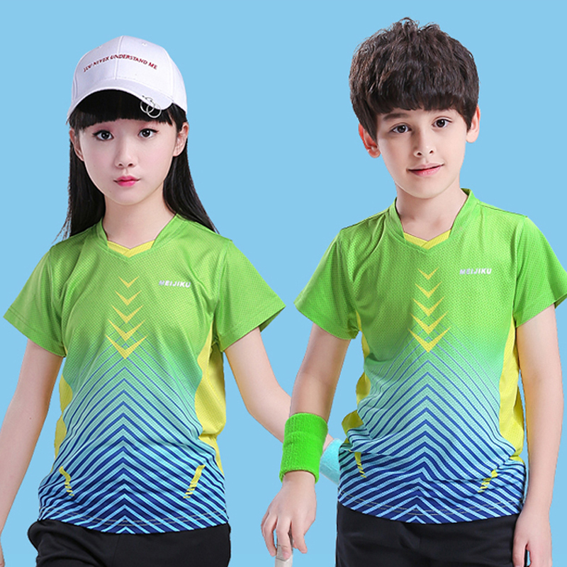 羽毛球服短袖上衣男女运动服速干排汗儿童乒乓球网球衣定制印字夏