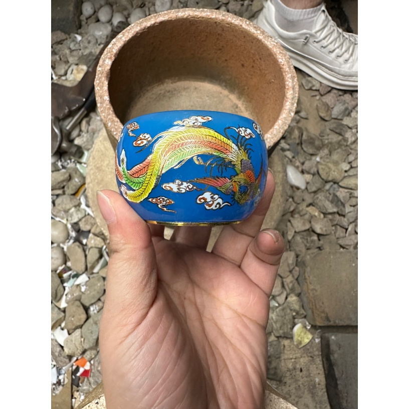 高端茶器 蓝眼泪龙凤呈祥 主人杯A122