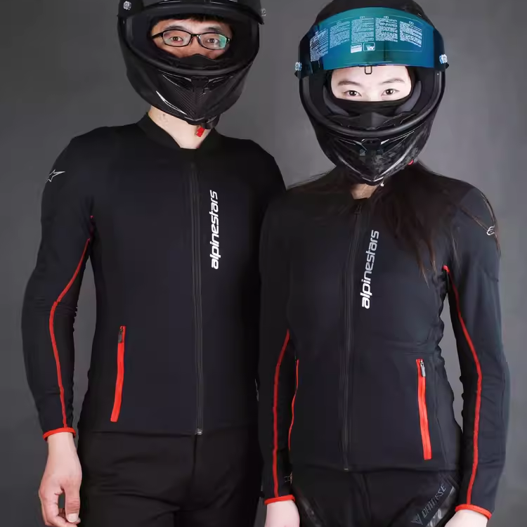 A星骑行服alpinestars摩托车夏季网眼防摔护具护甲半盔衣机车服