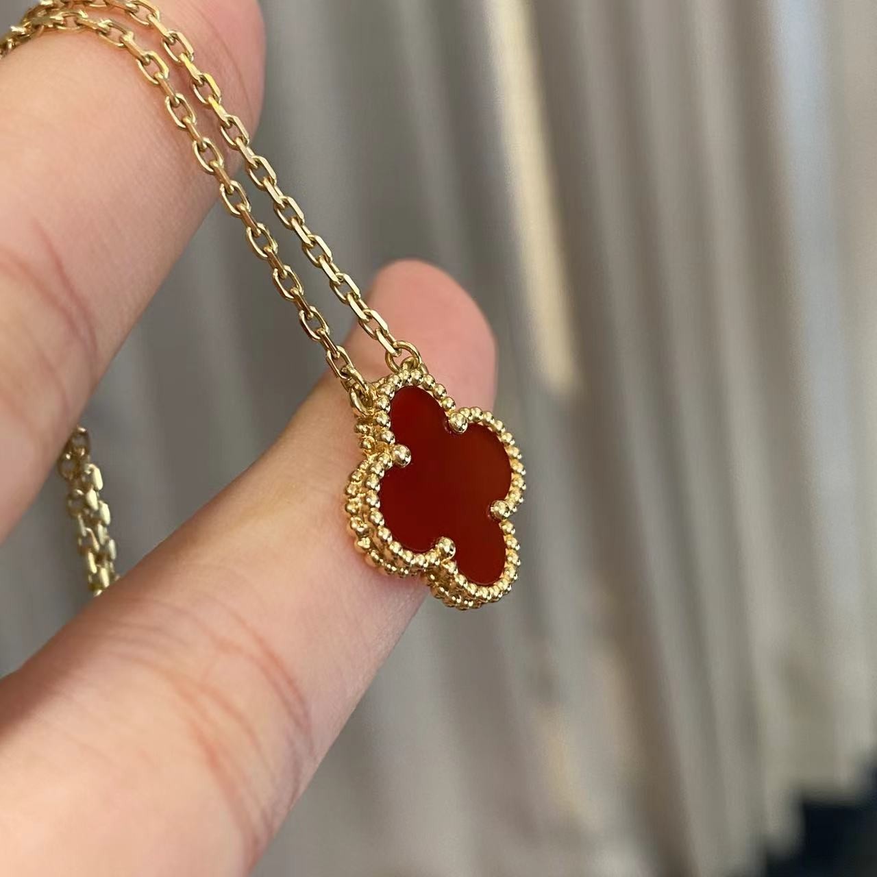 【星奢珠宝】18k玛瑙项链（5.3克以上金重）（少量库存）