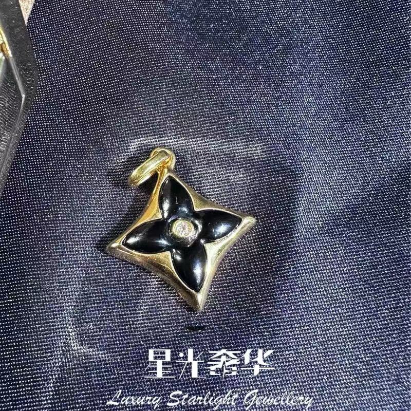 【星光奢华】18k老花玛瑙吊坠