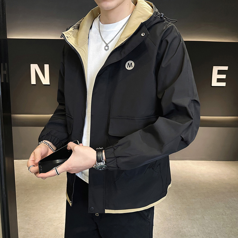 TUCANO/啄木鳥2024春季防水爆款男士连帽夹克拼色夹克外套男