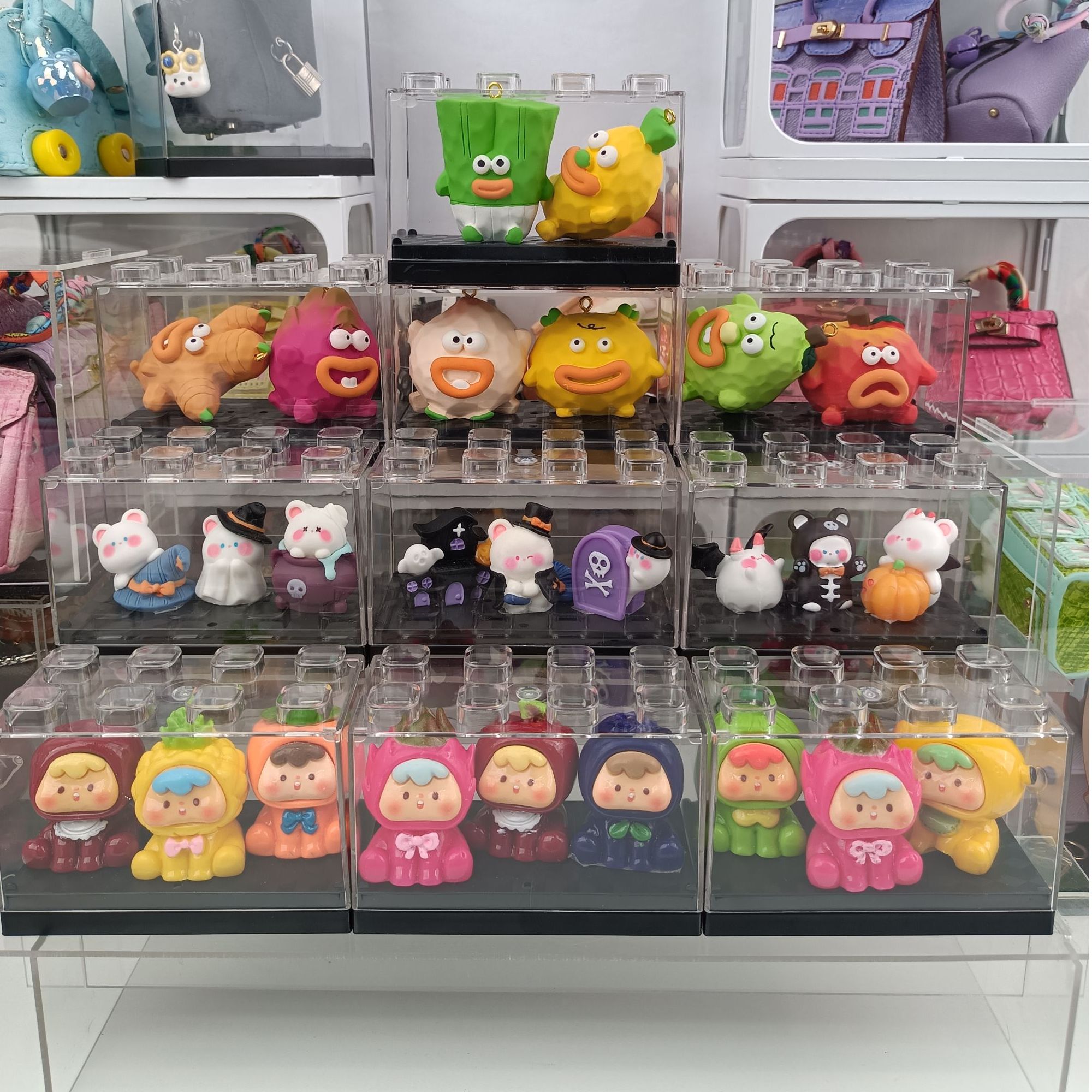 [叠盒]亚克力定制叠加盒DIY摆件水果崽崽可爱挂件车载摆件