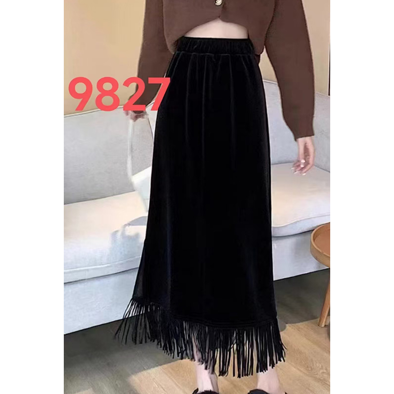 LMY 流苏半身裙 #9827