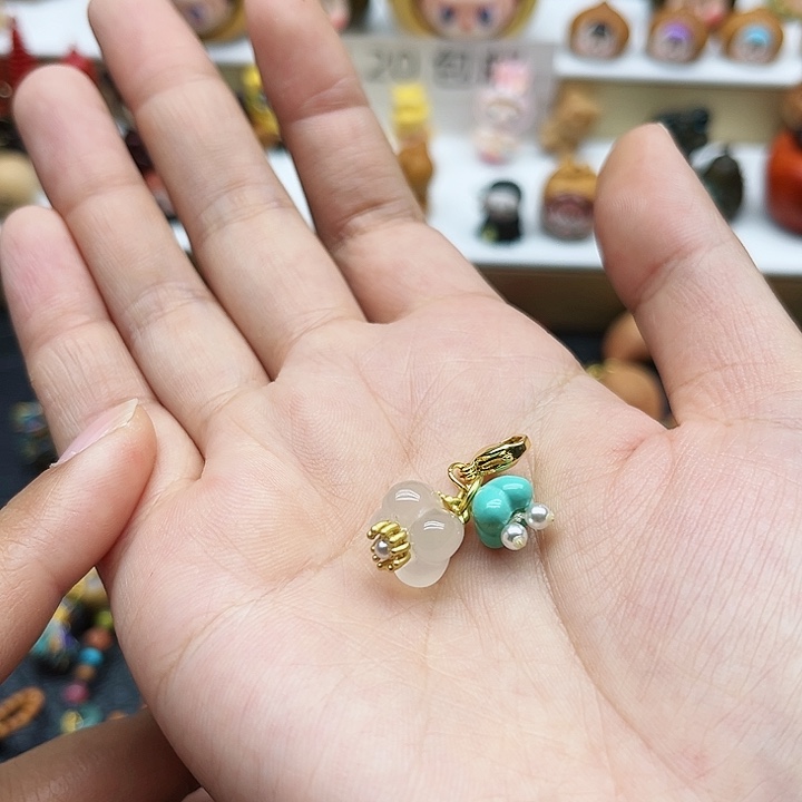 白玉菩提吊坠桂花配件
