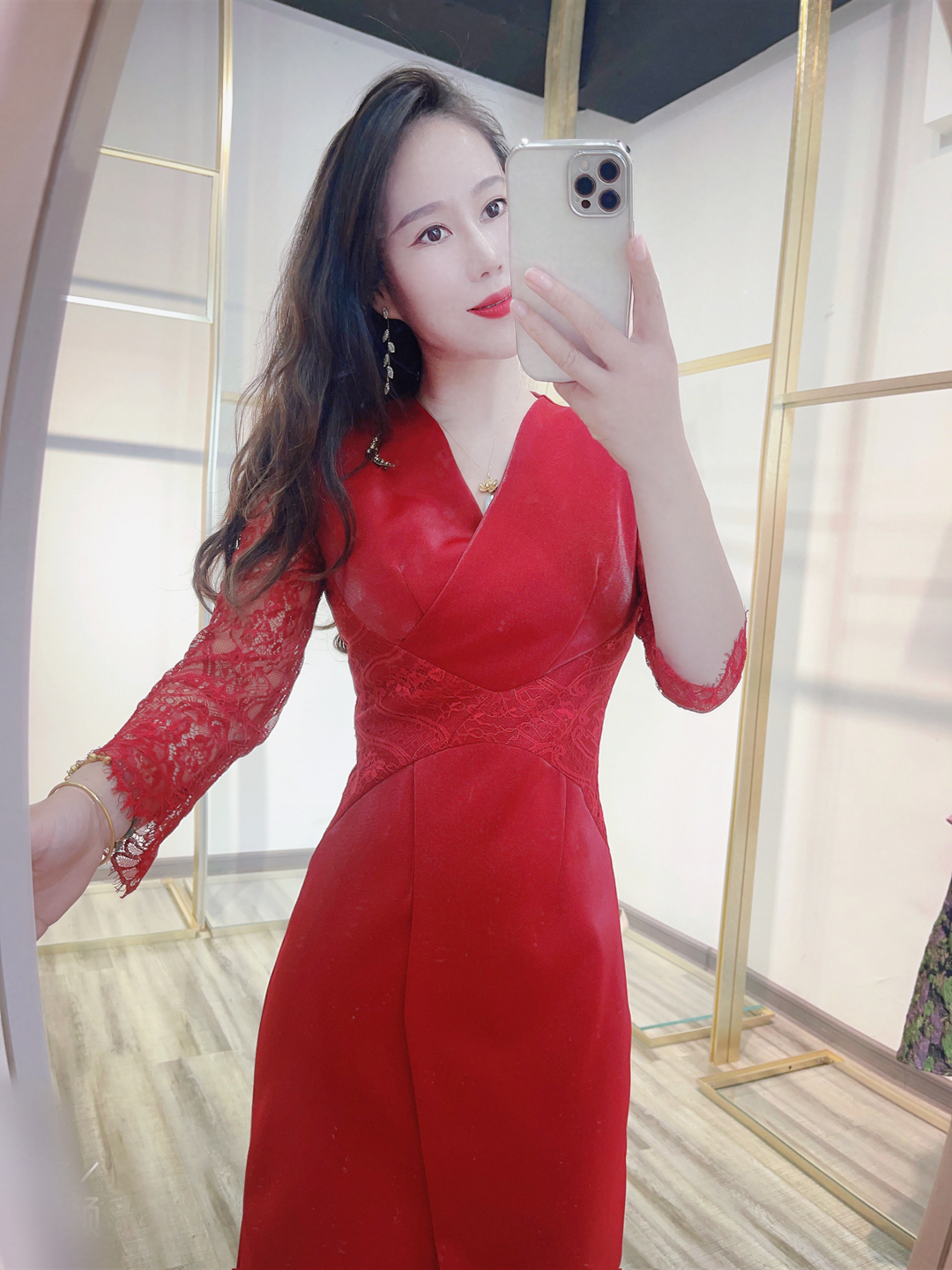 针织衫时尚设计感宽松泡泡袖小衫法式甜美蕾丝显瘦气质婚礼长款