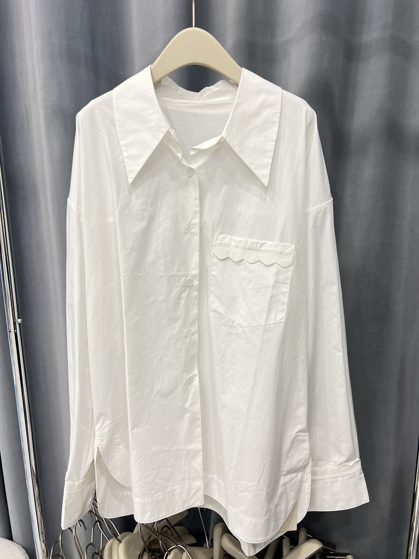 BF风长款百搭大衬衫