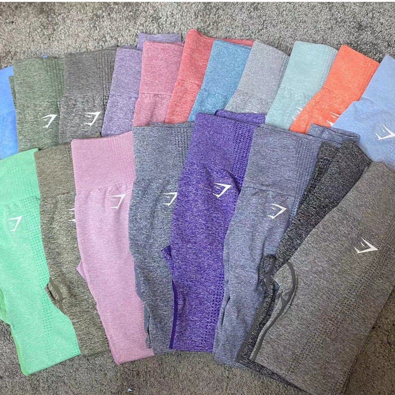 海鲜长裤健身高腰女士纯色时尚弹力健身裤