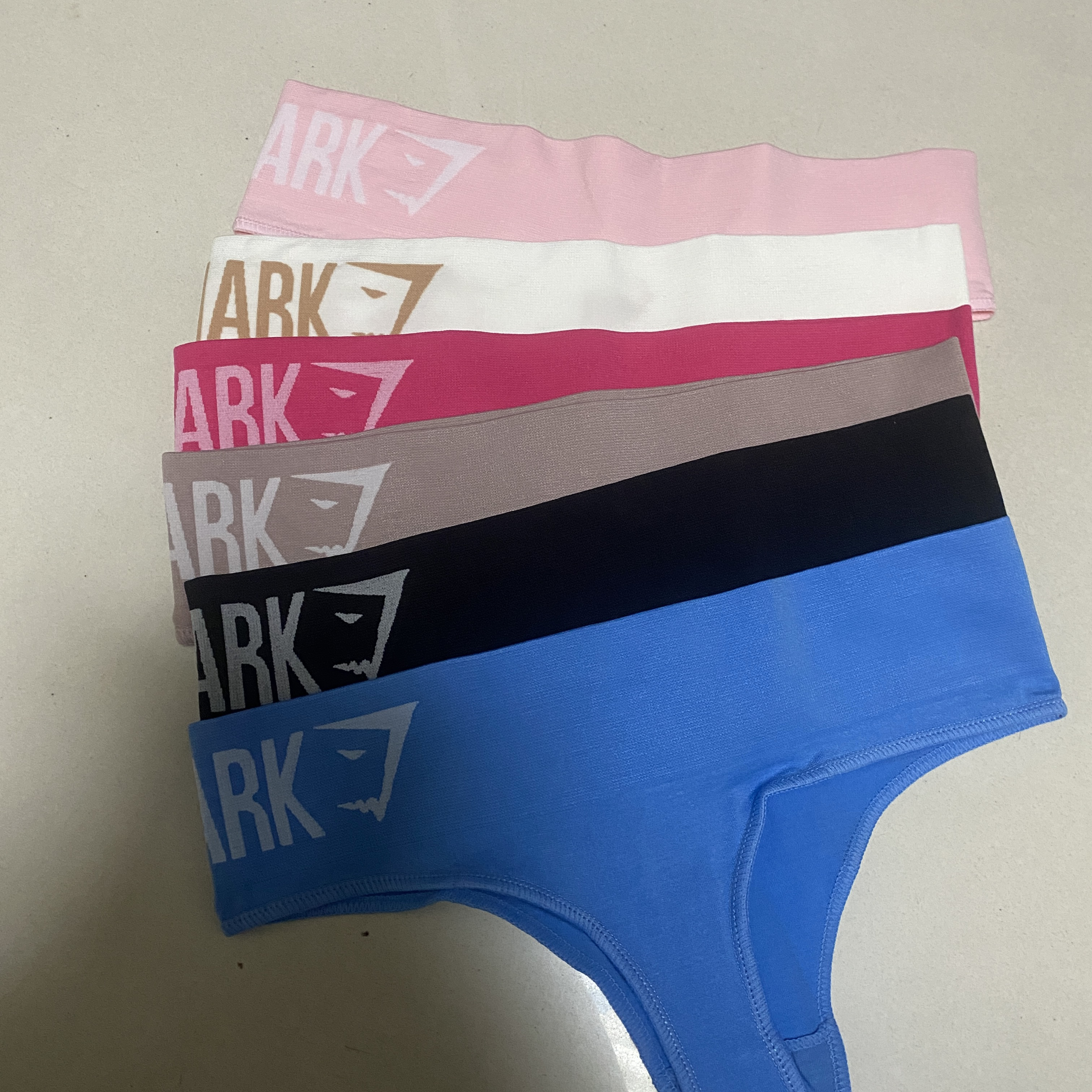 欧美GYMSHARK鲨鱼内裤女运动健身瑜伽跑步打底性感高腰弹力丁字裤