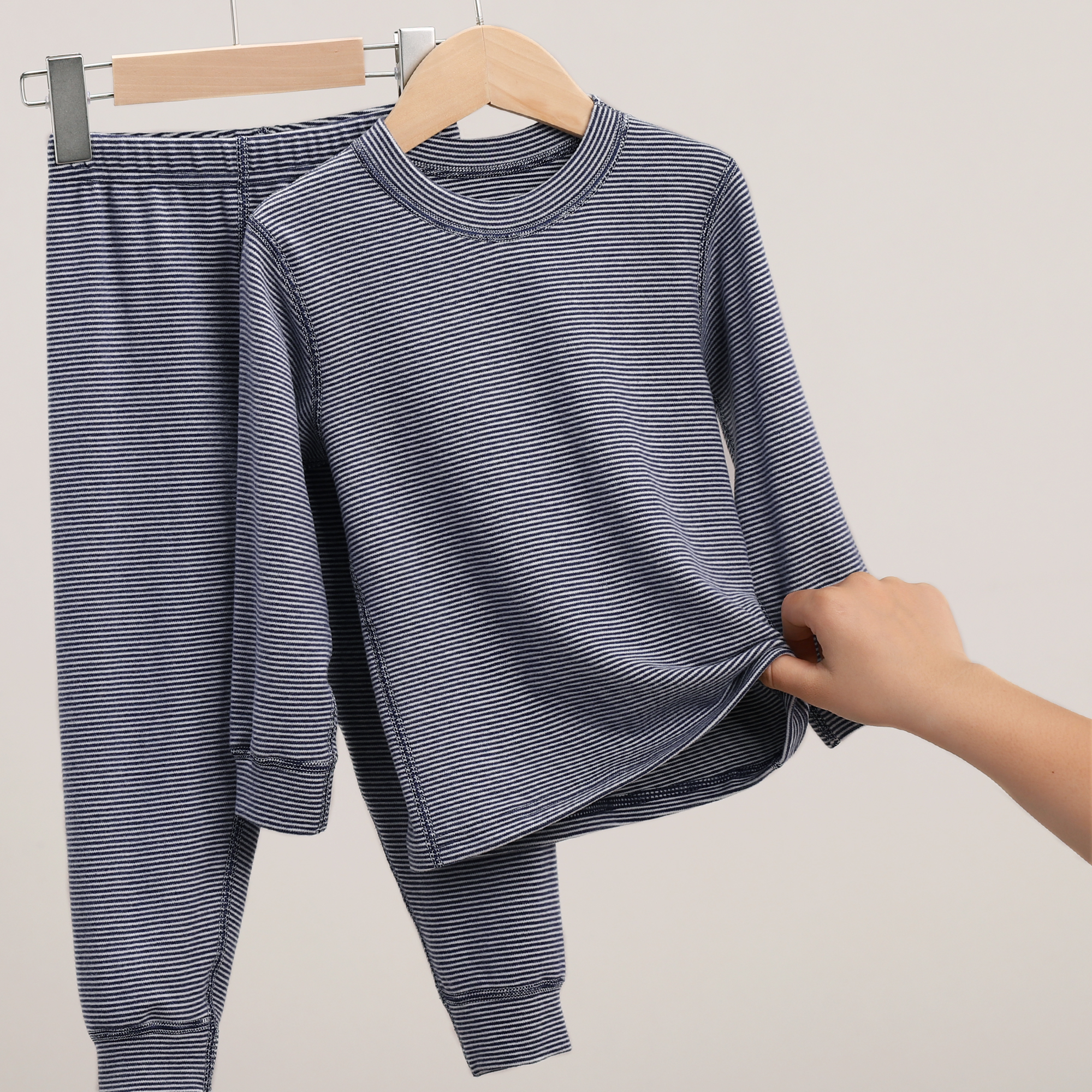 儿童德绒秋衣秋裤套装女童睡衣打底内穿宝宝线衣男童保暖内衣 860