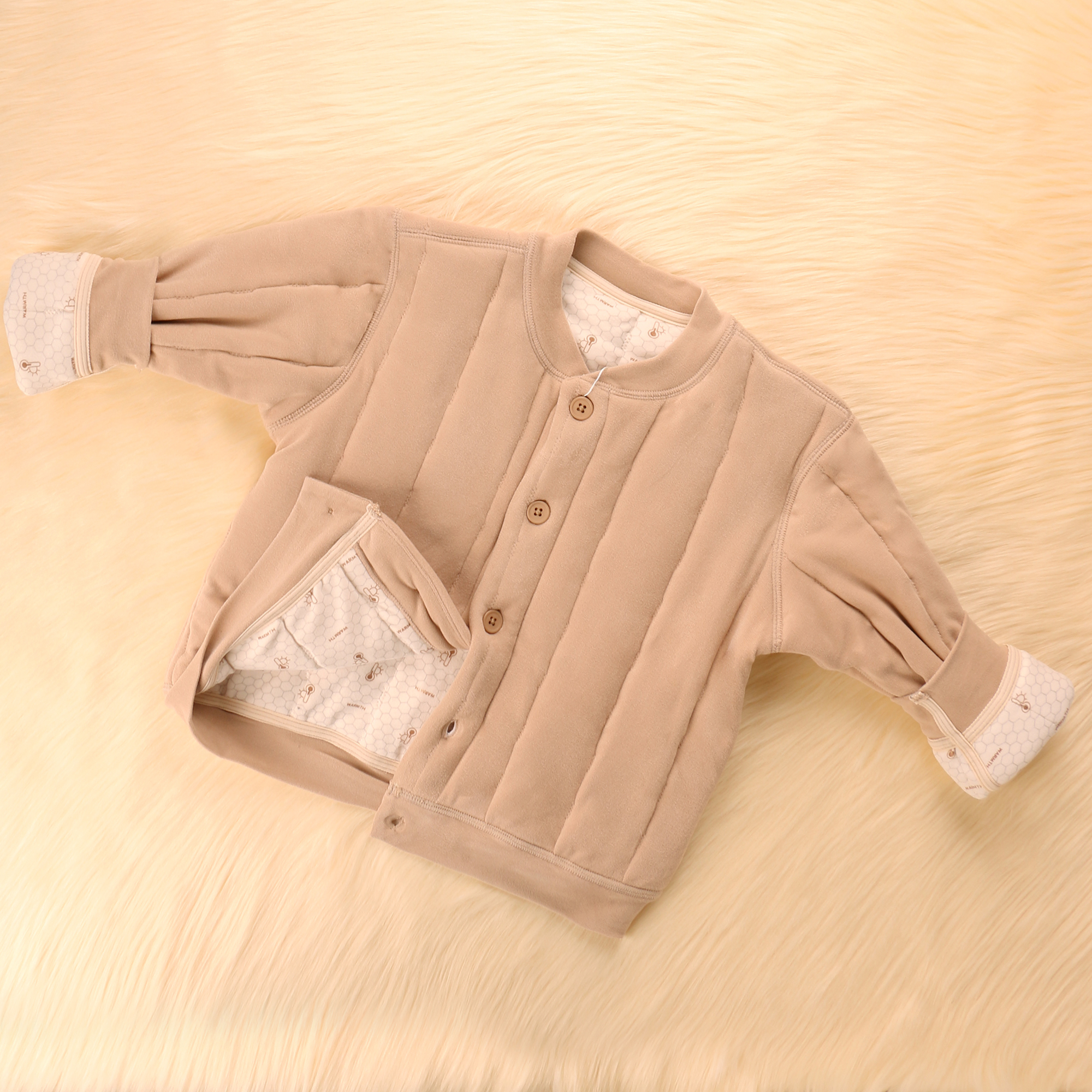 2785 儿童棉衣校服神器女童男童宝宝透气加绒加厚外穿保暖秋冬季