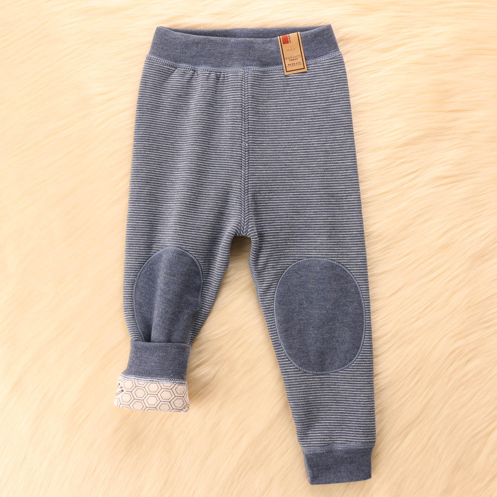 儿童保暖裤男童秋裤宝宝棉裤女童加绒加厚裤子大童内穿羊毛9235-3