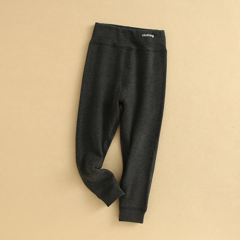 保暖裤儿童双层加绒加厚高腰棉裤中大童穿校服神器羊毛蚕丝v030b