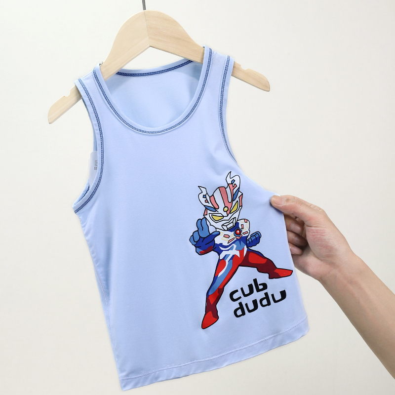 男童夏季背心奥特曼莫代尔男孩无袖中大童学生内外穿薄款 731529 