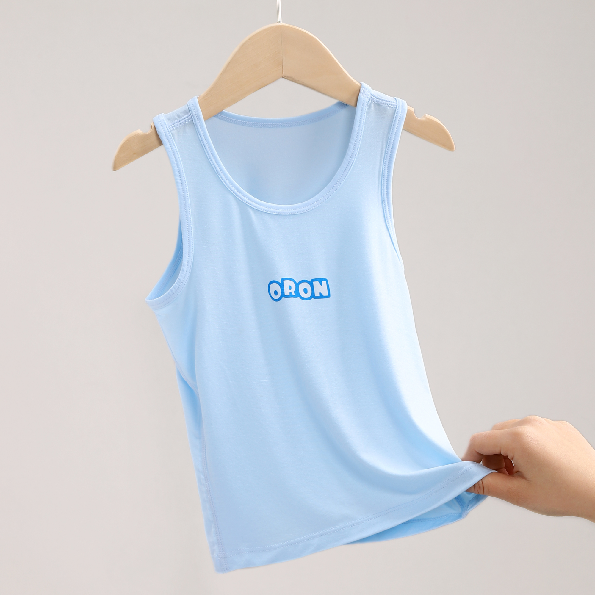 男童莫代尔小背心男孩内穿护肚儿童夏季薄款外穿宝宝大童打底6633