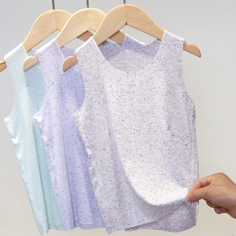 N 23151 3件装男童背心儿童宝宝夏季轻薄款贴身睡觉无袖打底跨栏