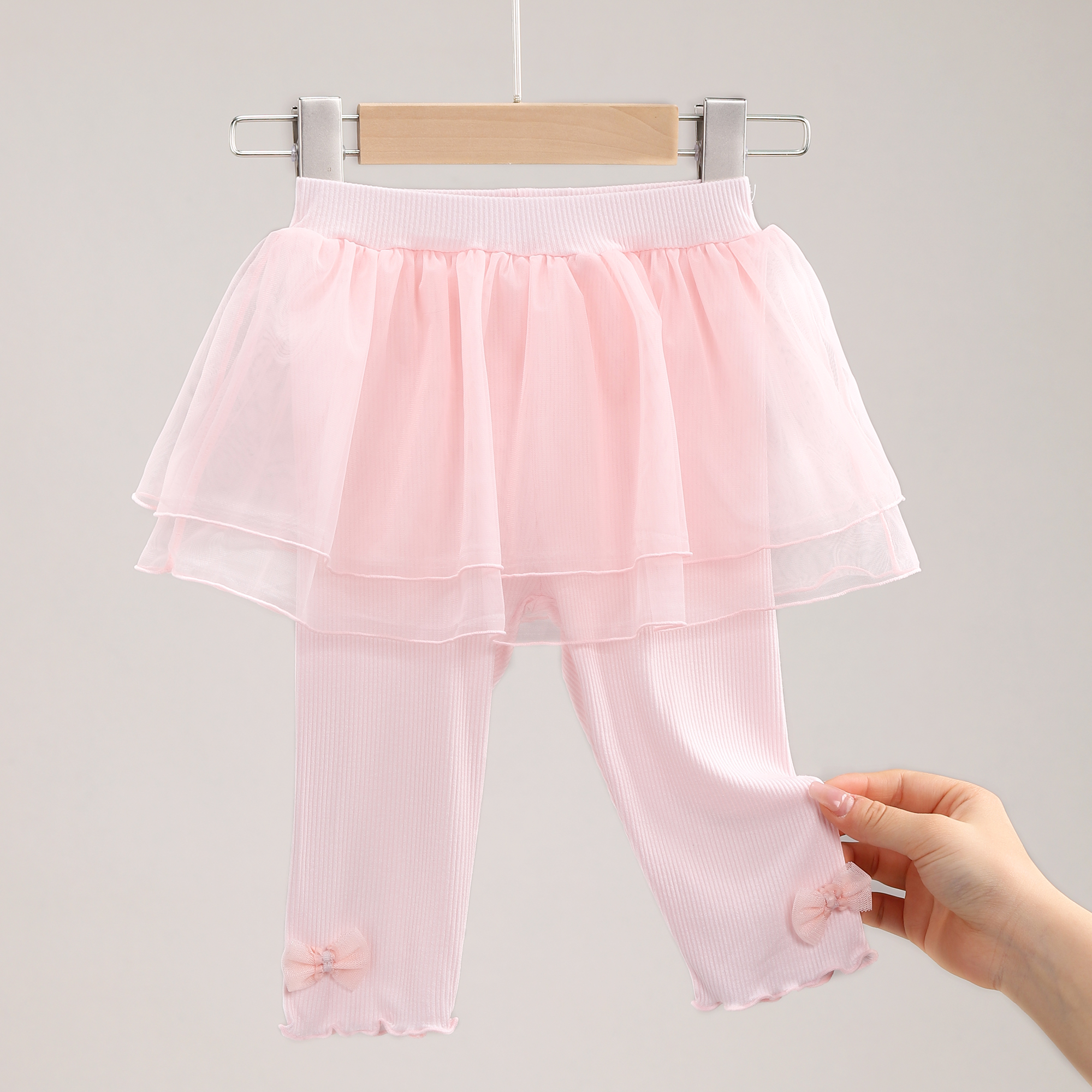 儿童打底裤外穿春秋裙裤夏季薄女童假两件裤裙宝宝裤子 3214/3002