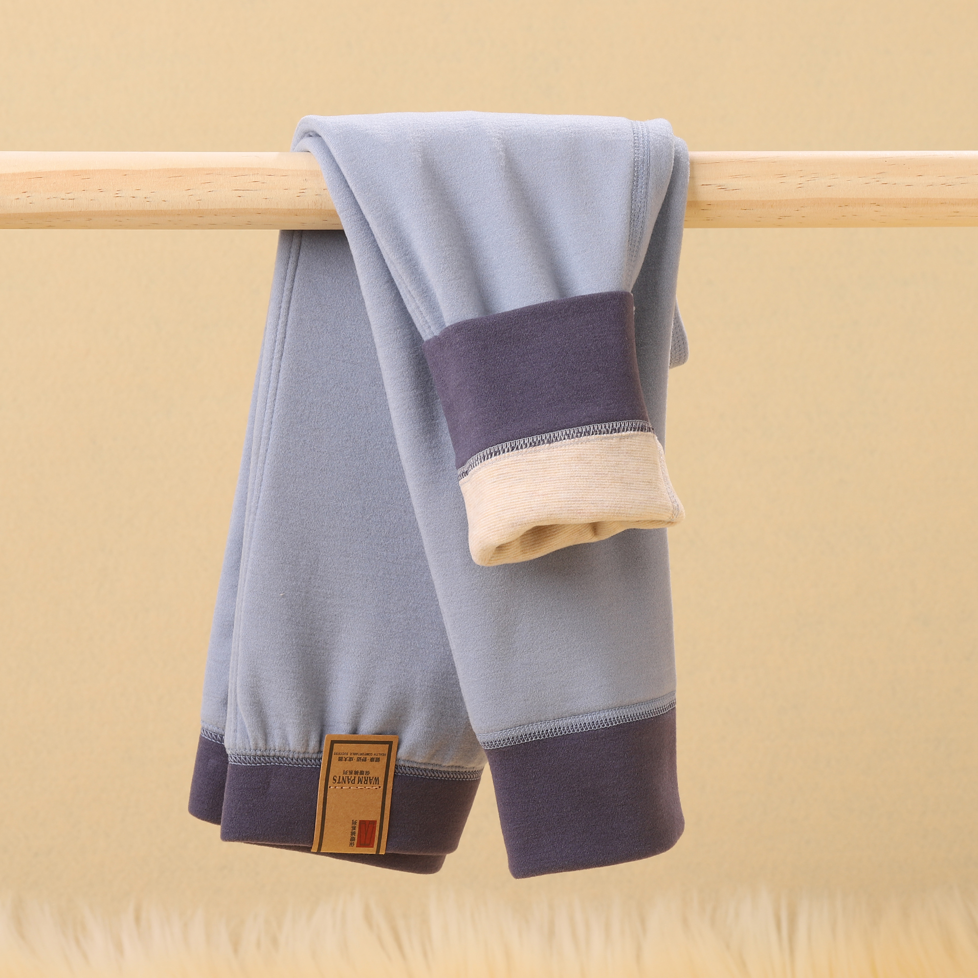 儿童加厚双层保暖裤男女孩校服神器秋冬中大童德绒内穿打底 V042b