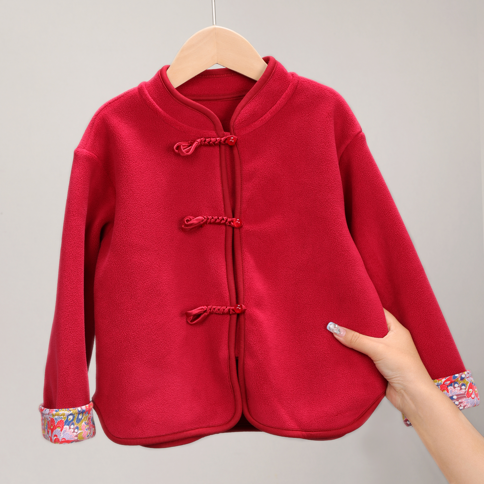 男童中国风中式唐装外套加绒加厚套装冬装儿童新年宝宝汉服拜年服