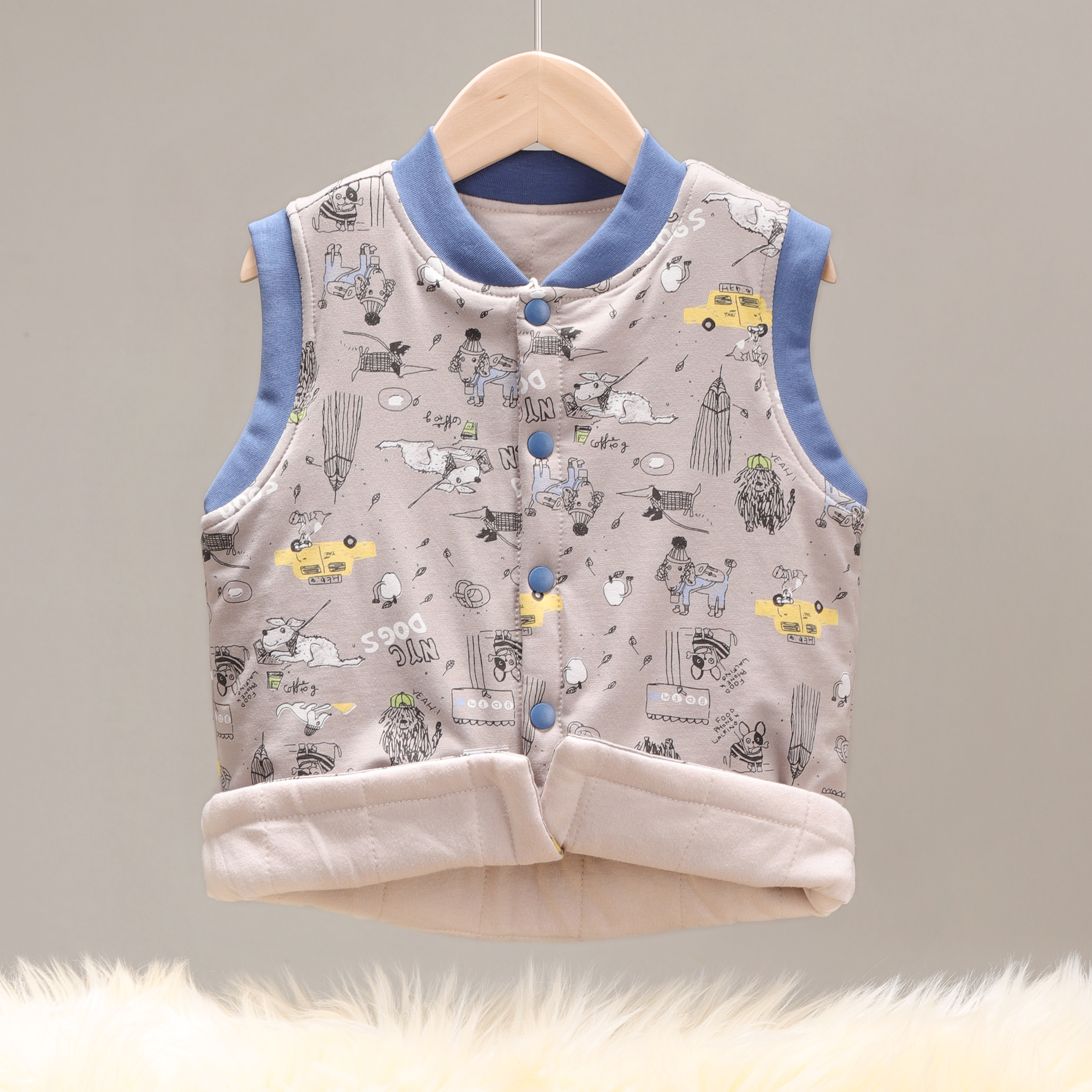 儿童马甲秋冬内穿夹棉背心女童棉加厚男童保暖冬装坎肩 7190/7191