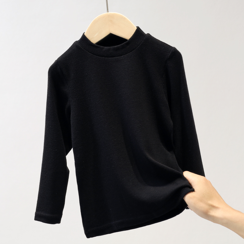 1271/1273 男童女童长袖t恤儿童德绒打底衫春秋内穿婴儿单件上衣