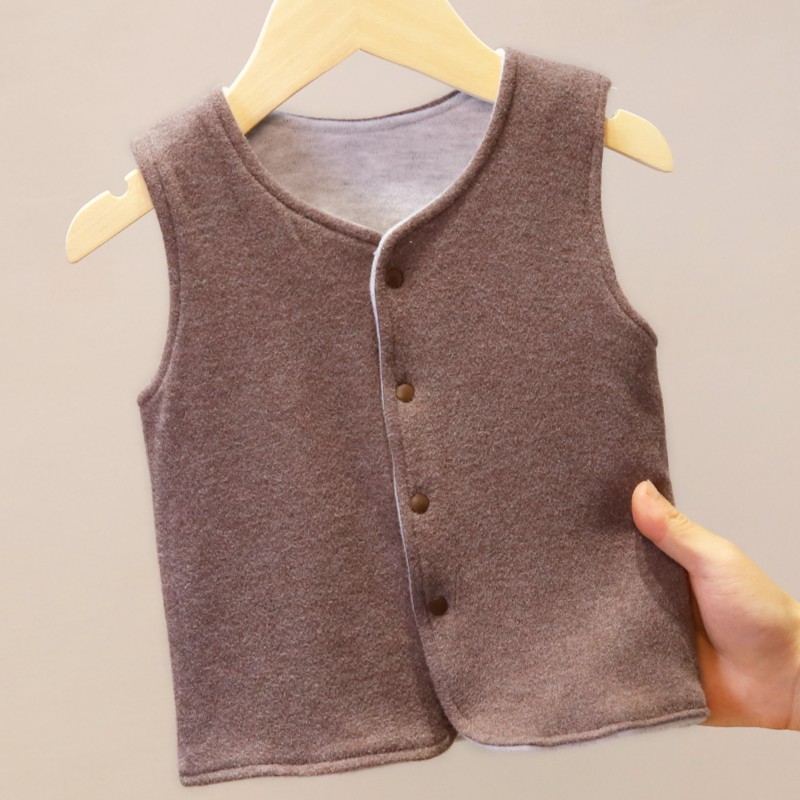 儿童女童宝宝马甲男童背心内穿冬季加厚婴儿马夹保暖坎肩 20513