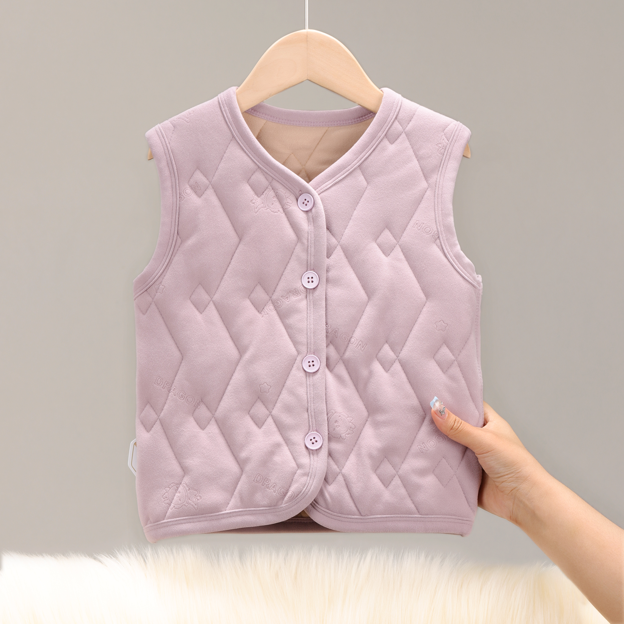 儿童马甲秋冬男孩保暖加厚内胆夹棉校服神器内搭冬季男童 3641