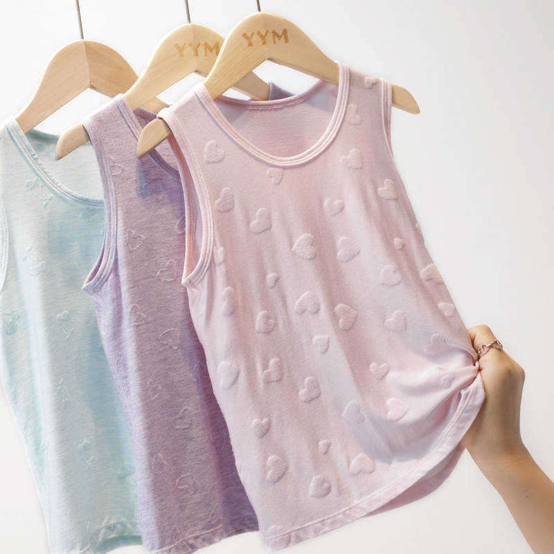 N 23189/23152三件女童背心夏季内穿中大童无袖背心透气 儿童打底