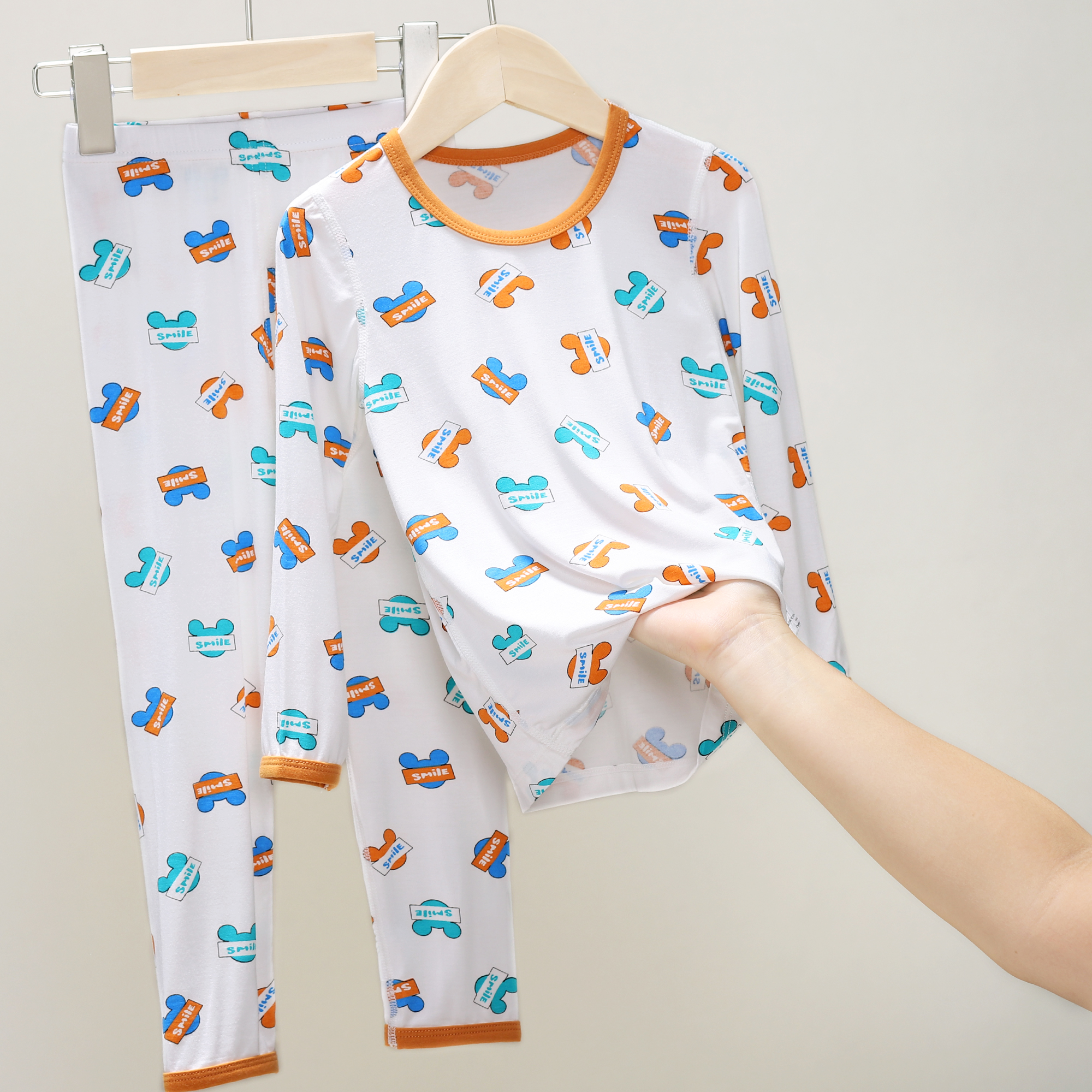 DDM-S 2072 男童内衣套装春秋装睡衣宝秋衣秋裤两件套儿童家居服