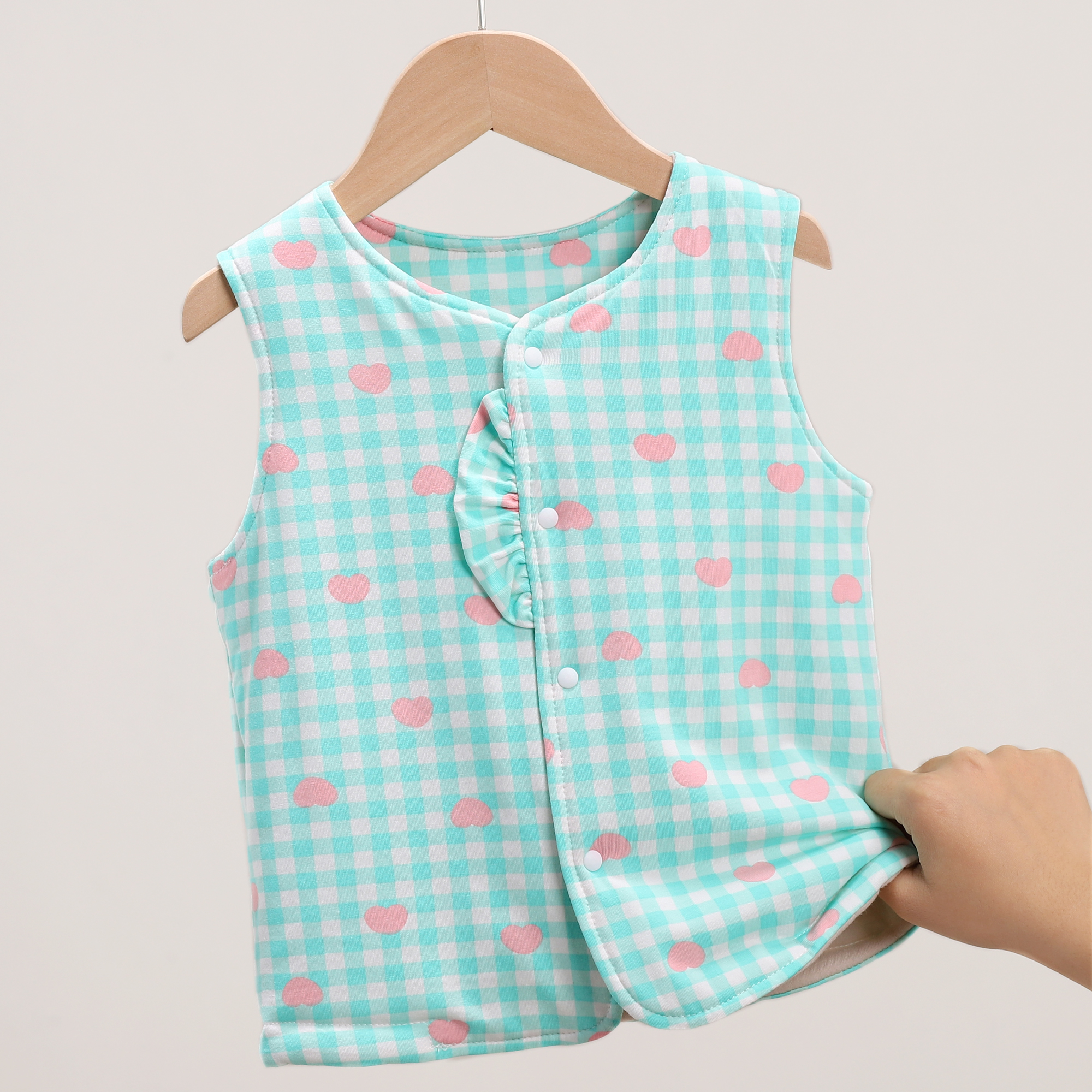 儿童马甲女孩秋冬婴儿加厚背心宝宝马夹童保暖外穿女童坎肩 M313