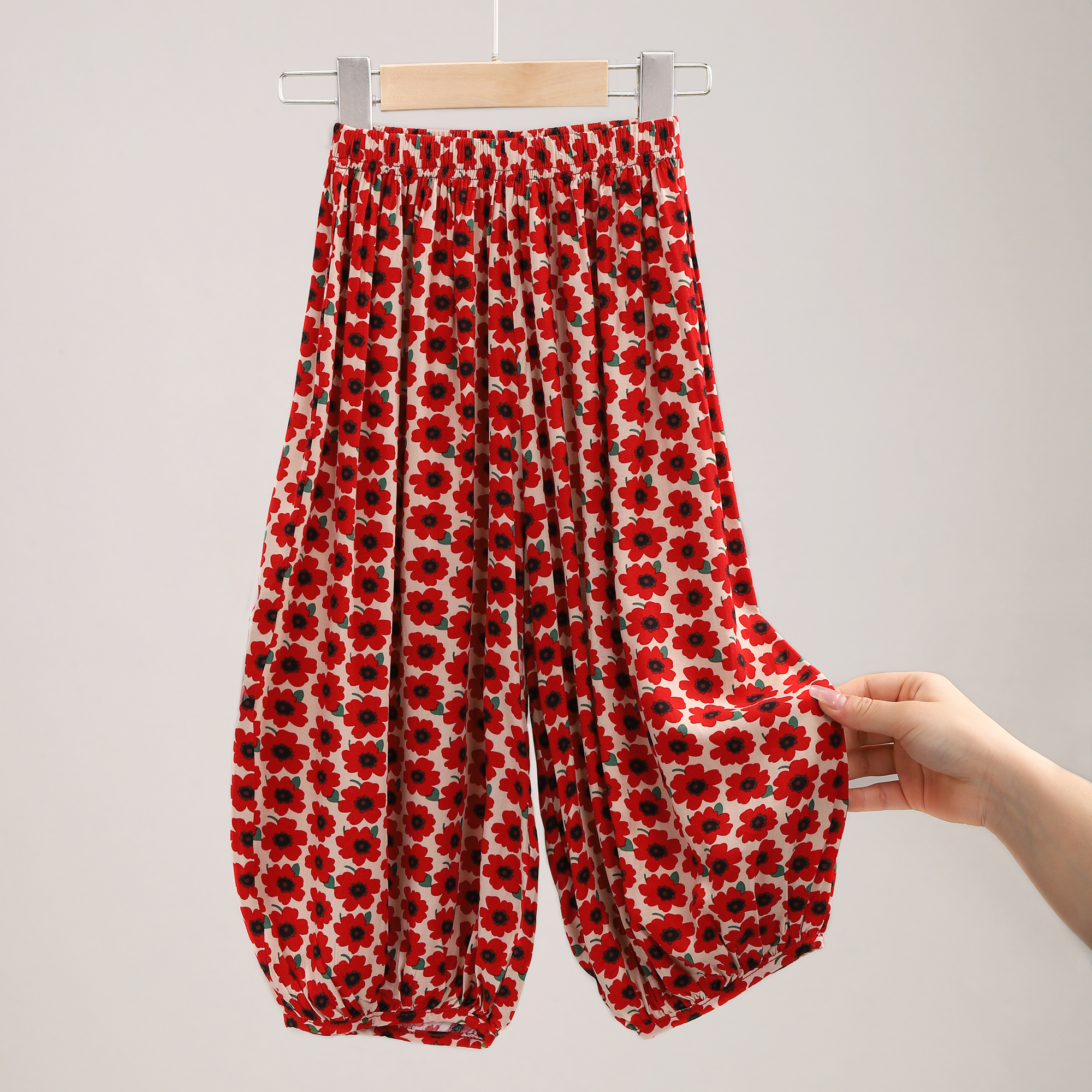 儿童防蚊裤夏季薄款男童裤子外穿女童宝宝阔腿裤大童运动裤 2830