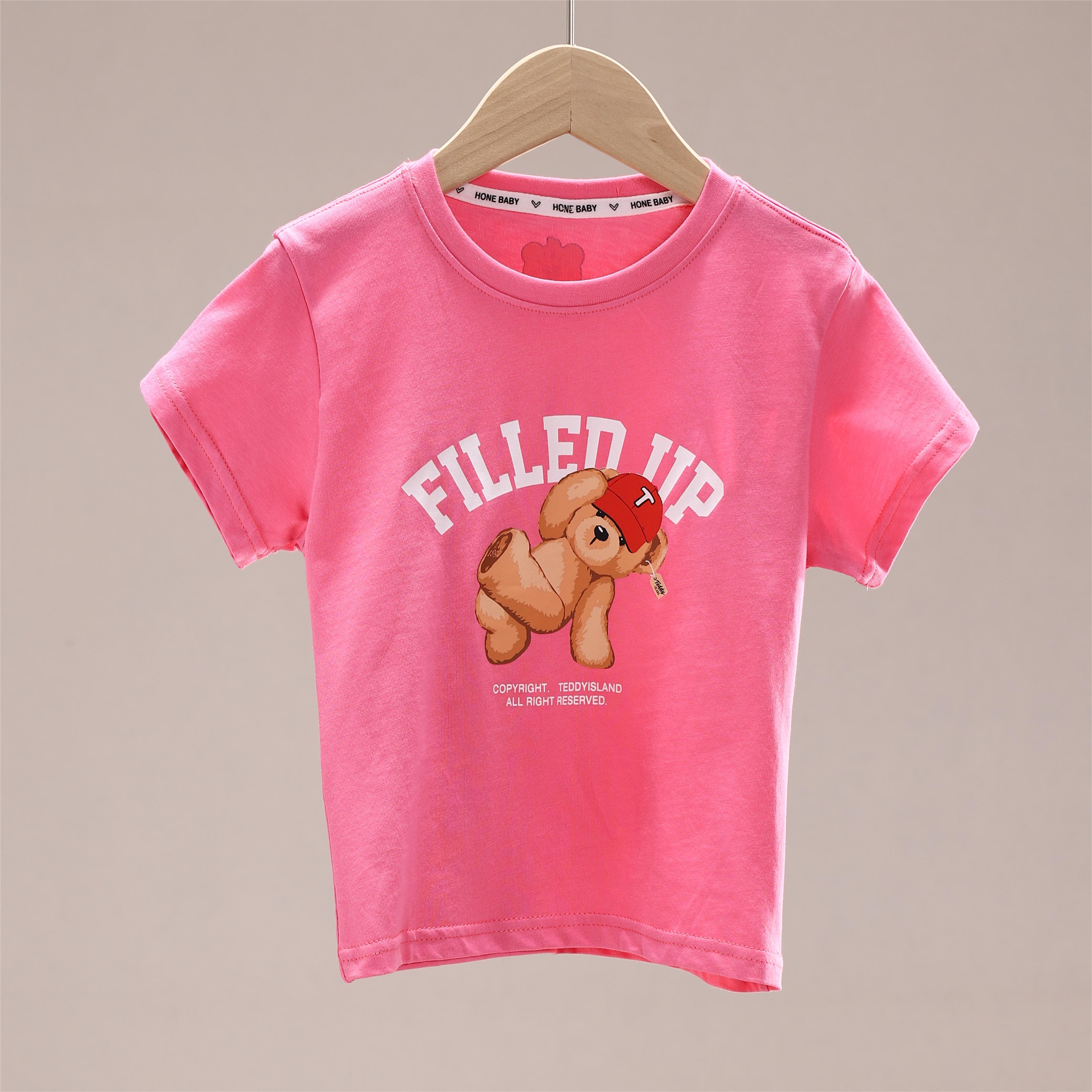 新品 DDM-HX-TD 101-4 泰迪纯棉街舞小熊T恤