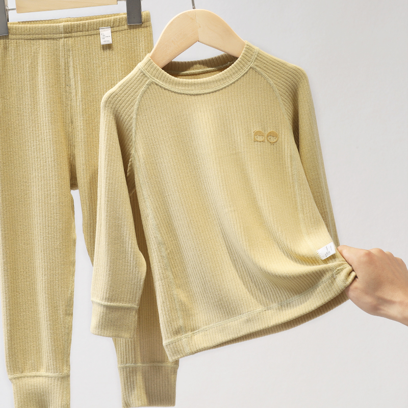 儿童保暖内衣套装秋衣裤睡衣女男孩家居服长袖内穿打底衫 22302 