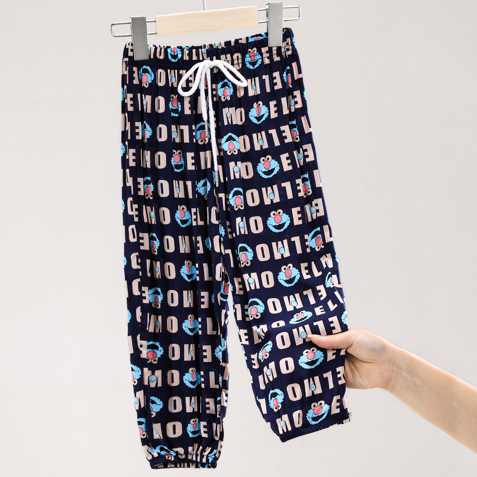 Q 531393儿童防蚊裤冰丝男女童夏季薄款宽松洋气灯笼长裤哈伦休闲