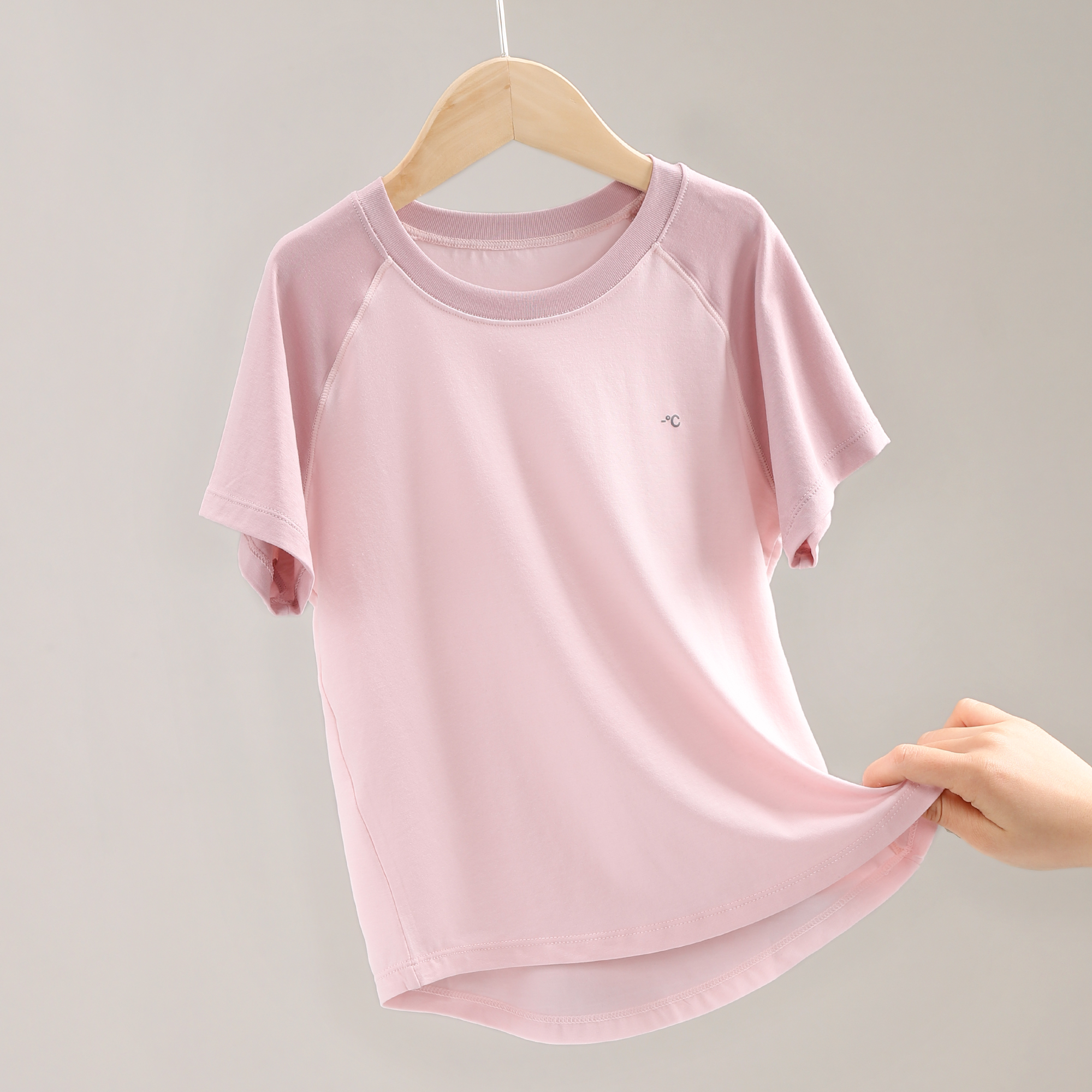 儿童短袖t恤夏季款男童莫代尔女孩大童冰丝薄款上衣打底衫 w003a