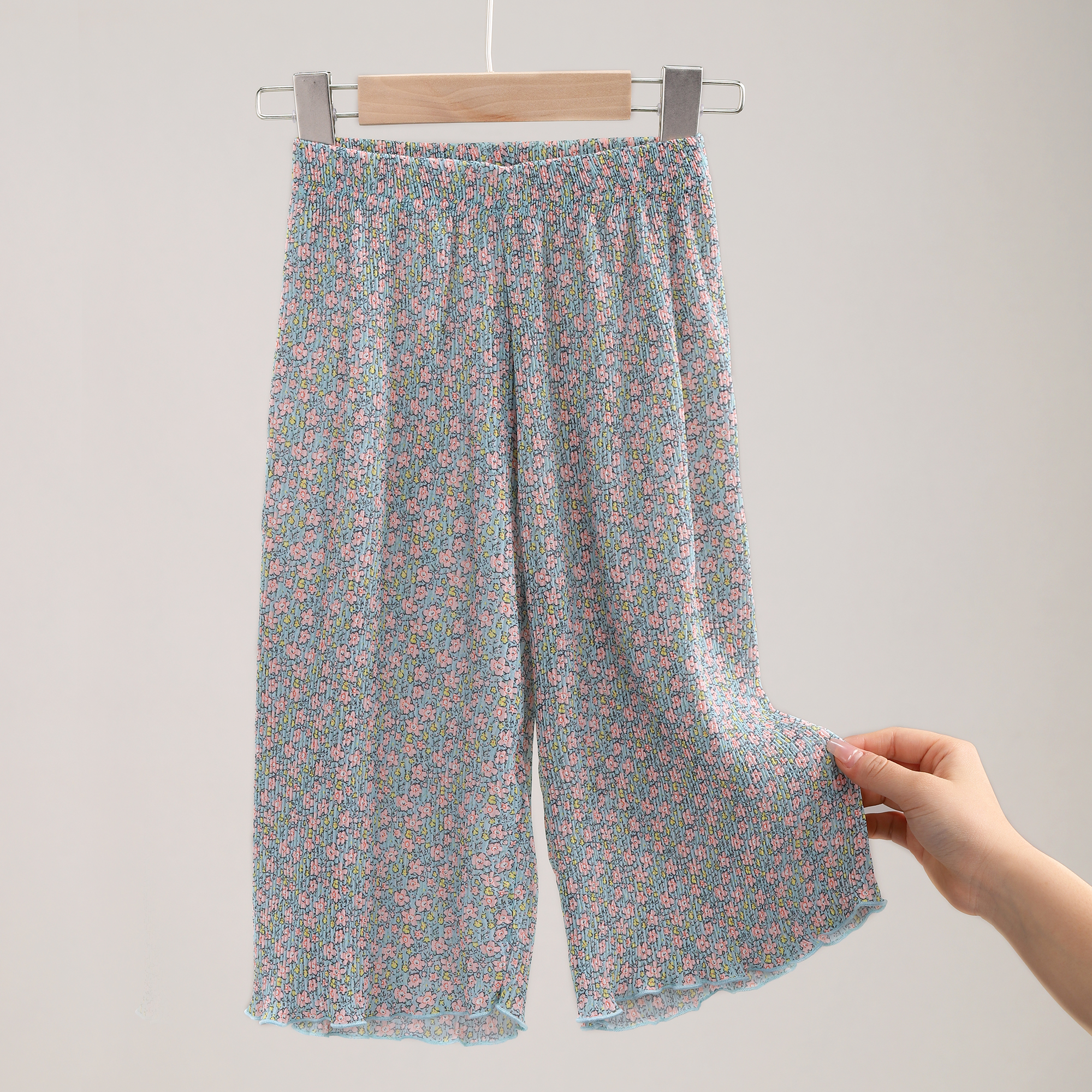 女童裤子宝宝女大童韩范童装儿童阔腿裤初中生防蚊裤 2107/2120 