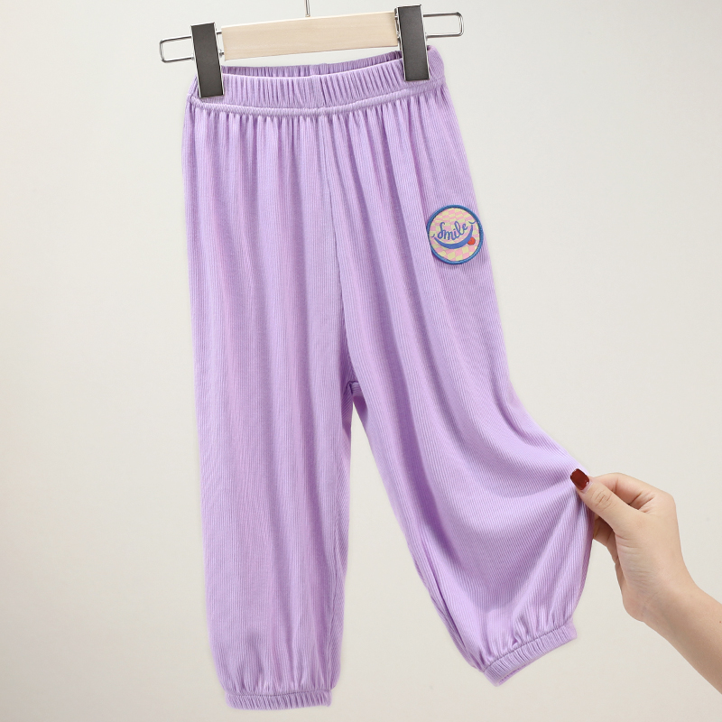 1074面膜防蚊裤夏季薄款儿童裤子透气空调裤长裤运动潮款打底裤韩