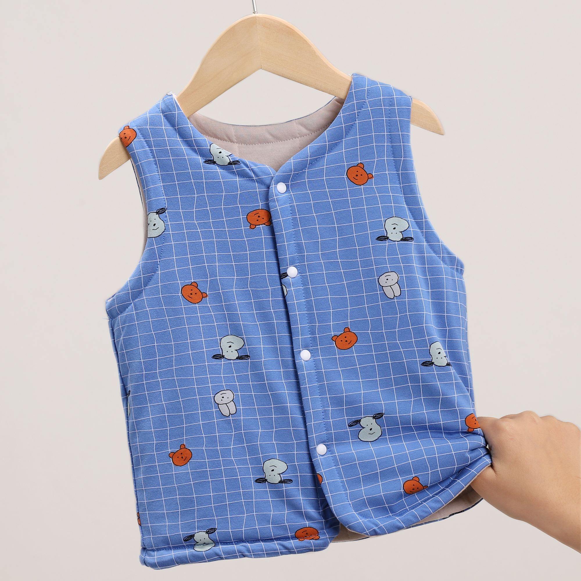 儿童马甲男秋冬款加厚背心宝宝马夹大童保暖外穿男童坎肩 5088