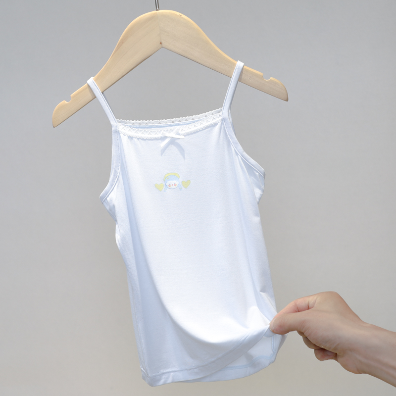 B 4053女童背心夏季薄款宝宝内穿吊带贴身打底莫代尔透气2023冰丝