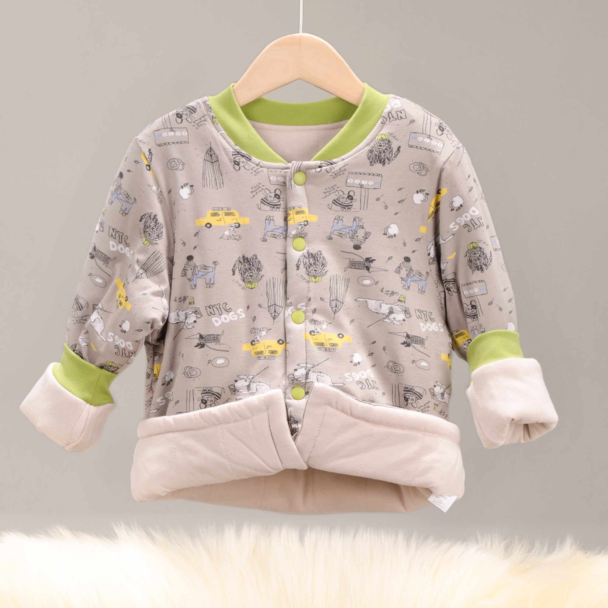 新品 7125 莫棉棉衣小棉袄儿童女童男童宝宝加厚保暖秋冬冬款