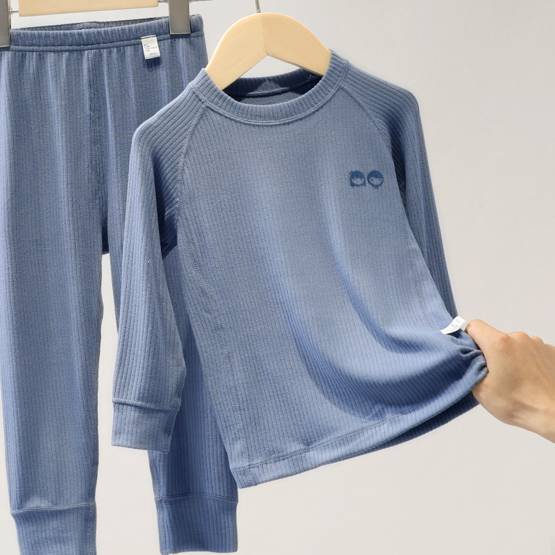 儿童保暖内衣套装秋衣裤睡衣女男孩家居服长袖内穿打底衫 22302 