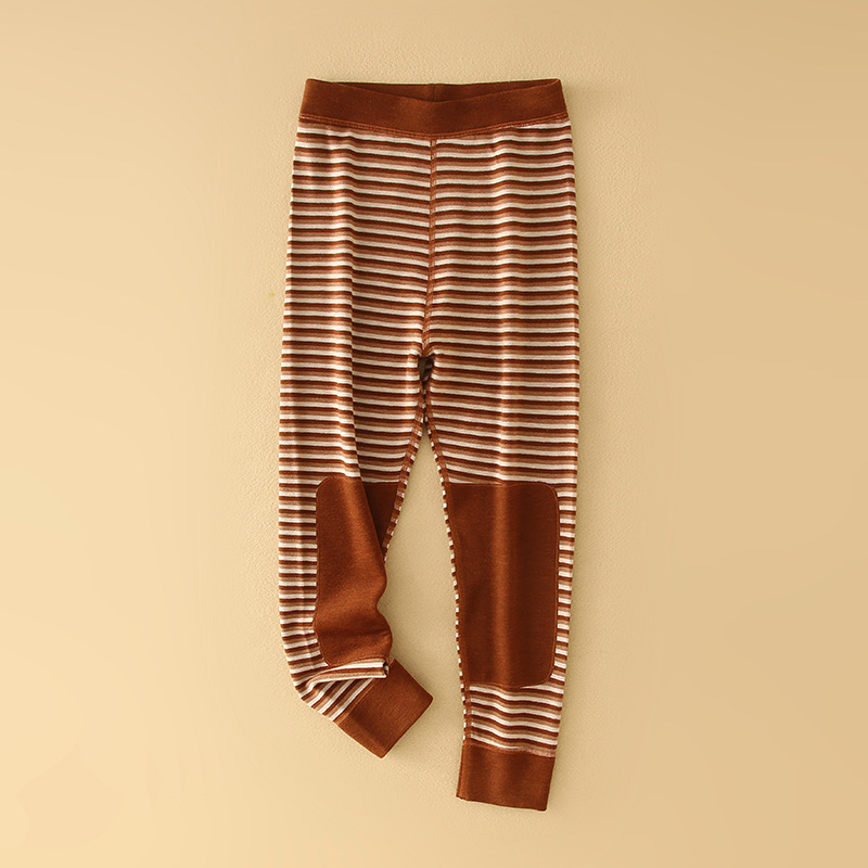 秋冬季儿童保暖裤男女童内穿德绒秋裤贴片护膝中大童磨绒 z028b